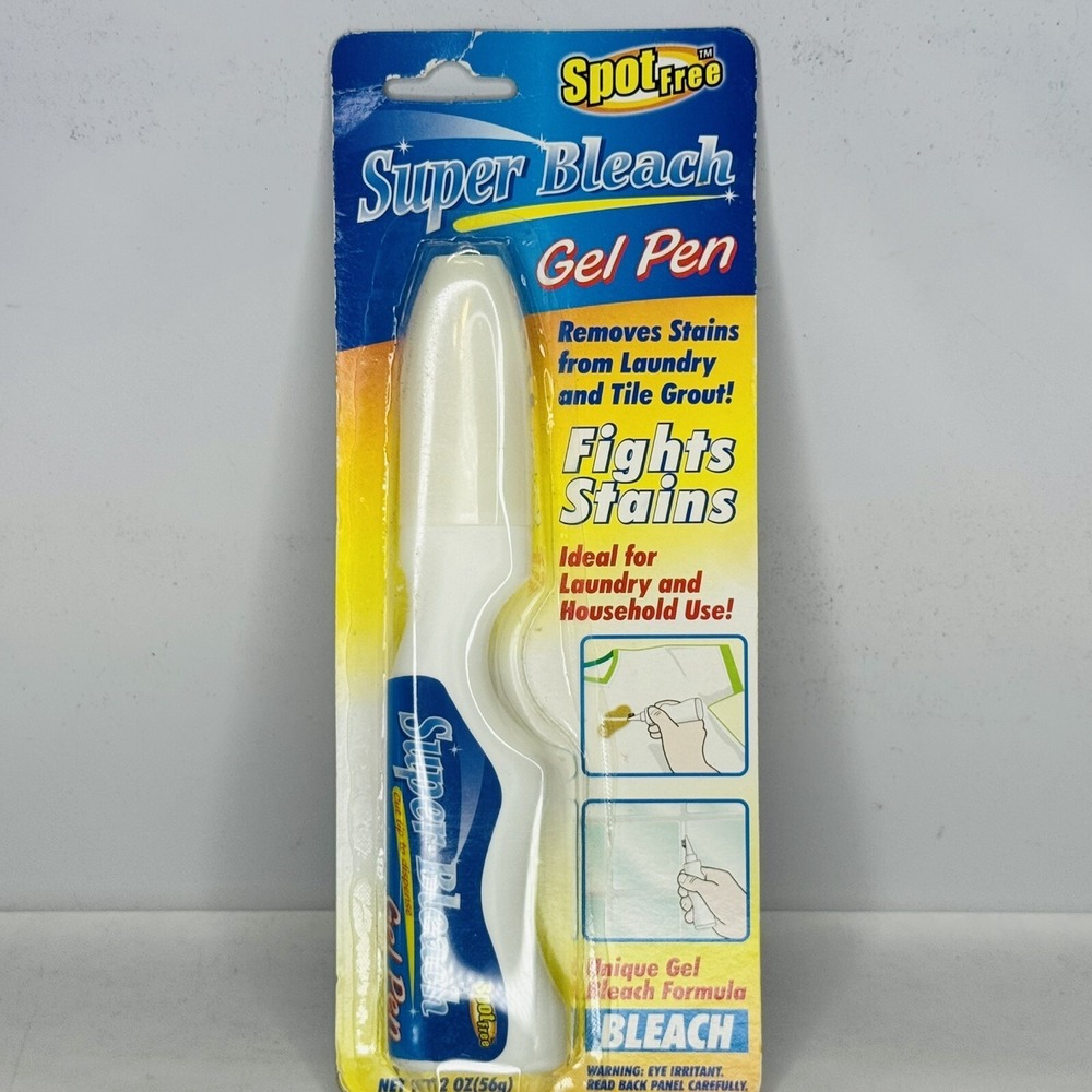 Spot Free Super Bleach Gel Pen Remove Stain From Laundry and Tile Grout 2 oz NEW